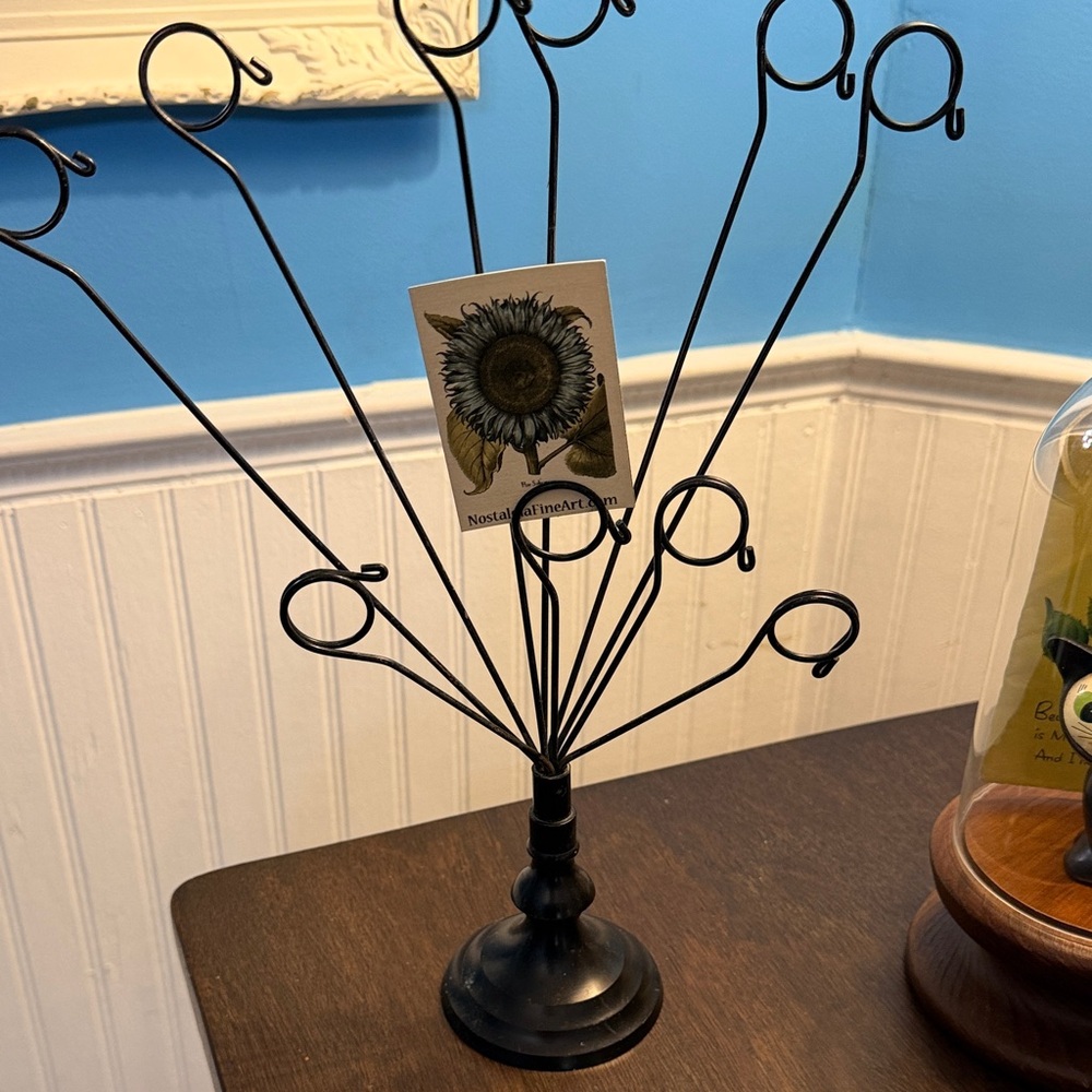Vintage Black Metal Display Stand